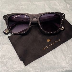 Lele Sadoughi Jet Broadway Sunglasses